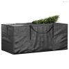 Fekete polietilén karácsonyfa-tároló táska 150x75x75 cm