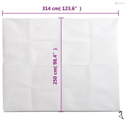 2 db növényvédő huzat cipzárral 70 g/m² 3,14 x 2,5 m