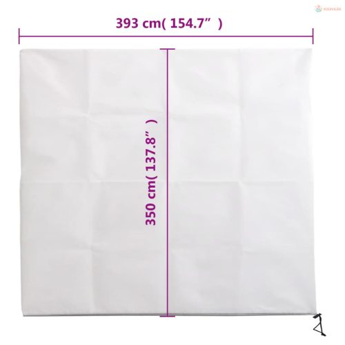 2 db növényvédő huzat cipzárral 70 g/m² 3,93 x 3,5 m