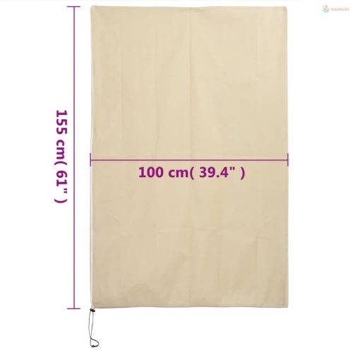 4 db növényvédő huzat cipzárral 70 g/m² 1x1,55 m