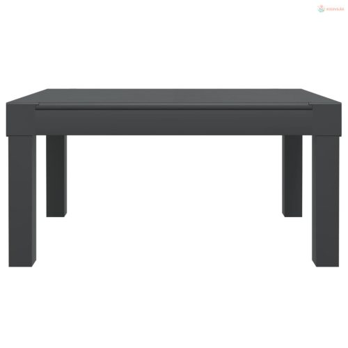 3 részes antracit PP kerti társalgógarnitúra párnával