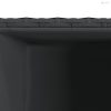 2 db fekete polyrattan kerti ültetőláda 40x40x80 cm