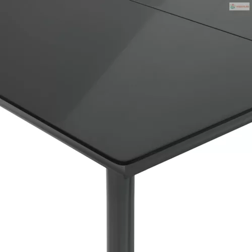 3 részes barna polyrattan kerti étkezőgarnitúra párnával