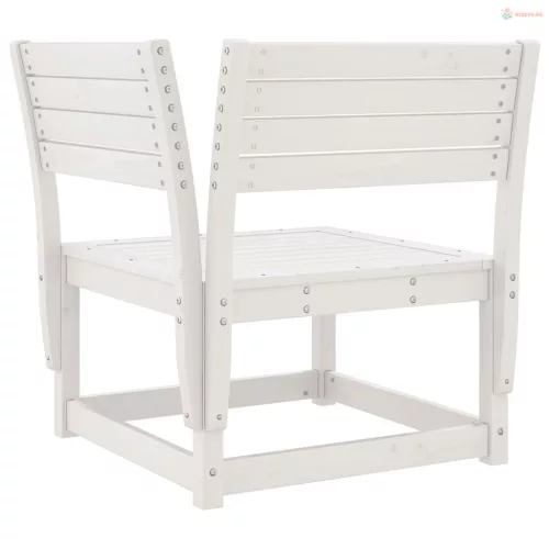 4 részes fehér tömör fenyőfa kerti ülőgarnitúra