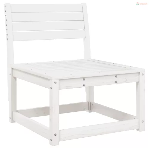 4 részes fehér tömör fenyőfa kerti ülőgarnitúra