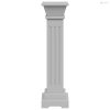 Klasszikus szürke MDF szögletes oszlop virágállvány 17x17x66cm