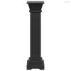 Klasszikus fekete MDF szögletes oszlop virágállvány 17x17x66cm
