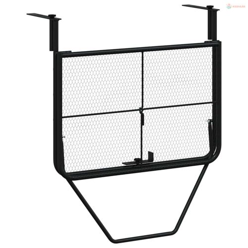 Fekete acél erkélyasztal 60 x 40 cm