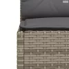 4 részes szürke polyrattan kerti ülőgarnitúra párnákkal