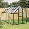 Zöld alumínium melegház alapvázzal 334x169x195 cm