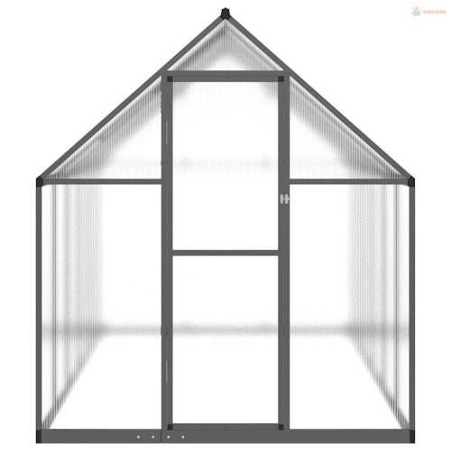 Antracitszürke alumínium melegház alapvázzal 334x169x195 cm