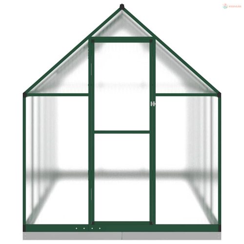 Zöld alumínium melegház alapvázzal 334x169x202 cm