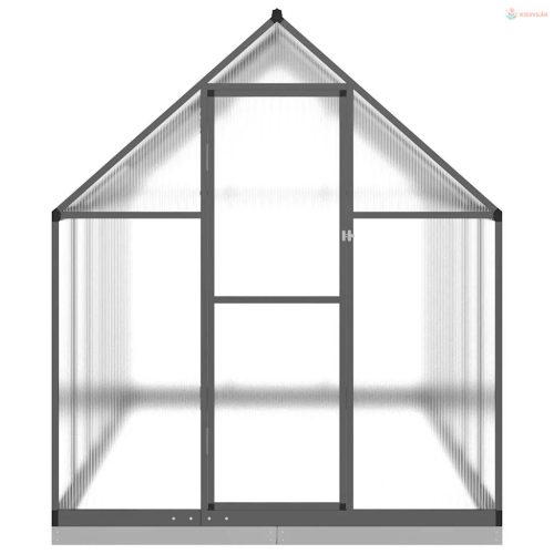 Antracitszürke alumínium melegház alapvázzal 334x169x202 cm