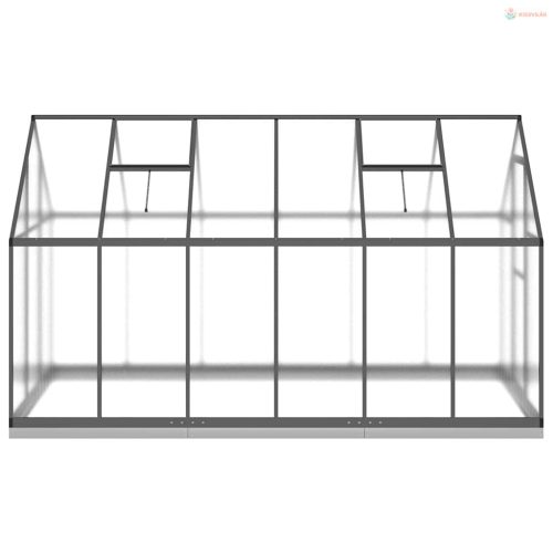 Antracitszürke alumínium melegház alapvázzal 334x169x202 cm