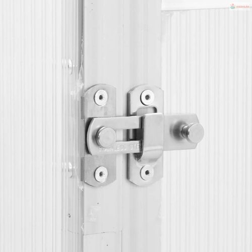 Ezüstszínű alumínium melegház alapvázzal 445x169x195 cm