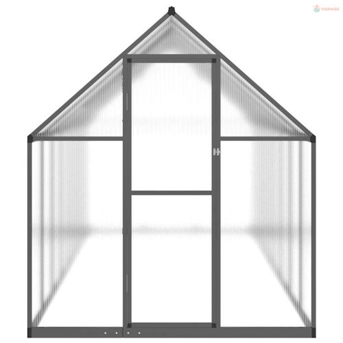 Antracitszürke alumínium melegház alapvázzal 445x169x195 cm
