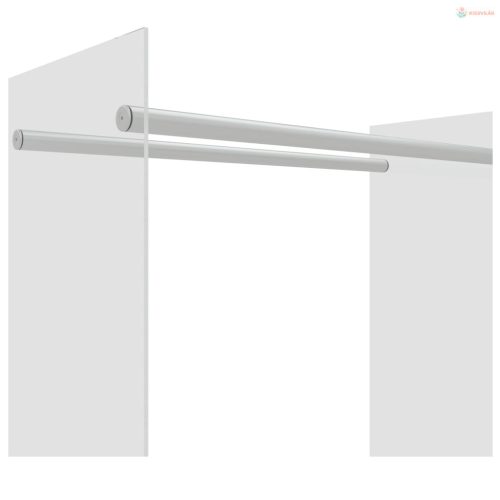 Átlátszó edzett üveg tűzifatároló 80 x 35 x 100 cm