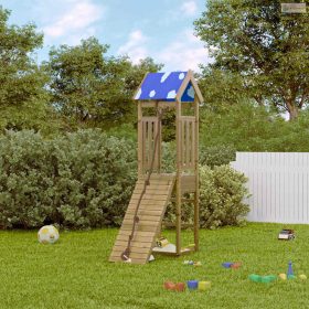 Impregnált fenyőfa kültéri játszószett