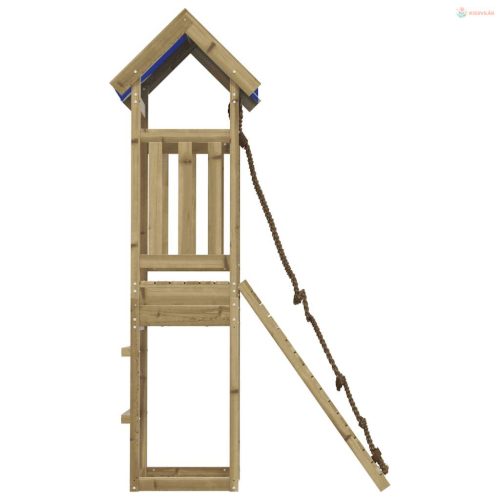 Impregnált fenyőfa kültéri játszószett