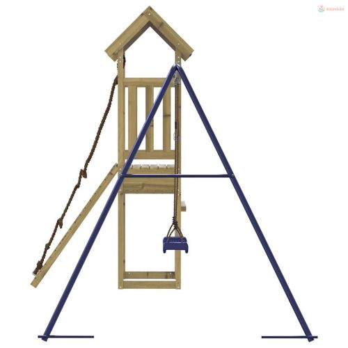 Impregnált fenyőfa kültéri játszószett