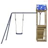 Impregnált fenyőfa kültéri játszószett