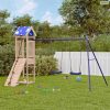 Tömör fenyőfa kültéri játszószett