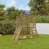 Impregnált fenyőfa kültéri játszószett