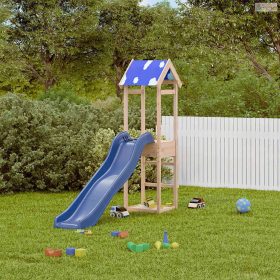 Tömör fenyőfa kültéri játszószett