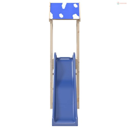 Tömör fenyőfa kültéri játszószett