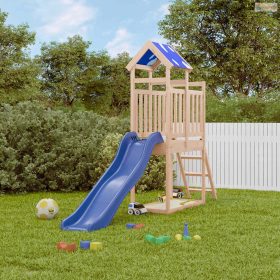 Tömör fenyőfa kültéri játszószett