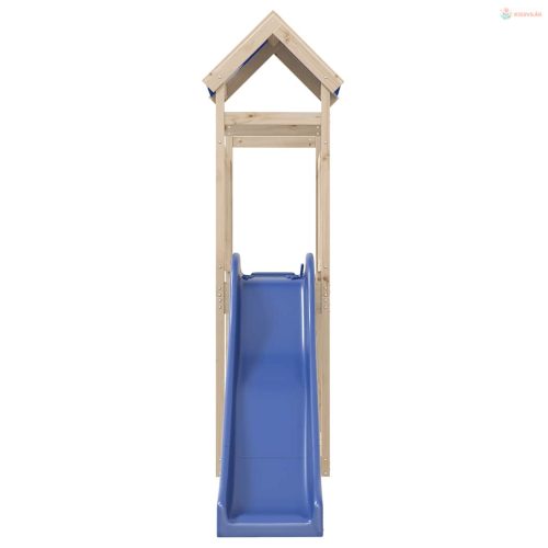 Tömör fenyőfa kültéri játszószett