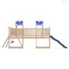 Tömör fenyőfa kültéri játszószett