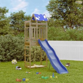 Impregnált fenyőfa kültéri játszószett