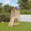 Tömör fenyőfa kültéri játszószett