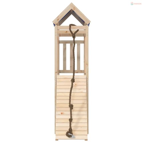 Tömör fenyőfa kültéri játszószett