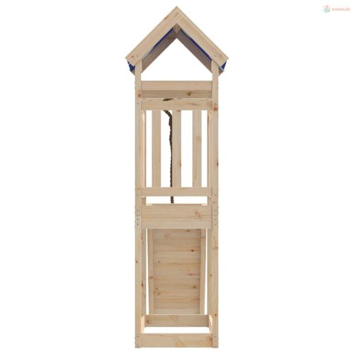 Tömör fenyőfa kültéri játszószett