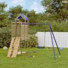 Impregnált fenyőfa kültéri játszószett