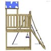 Impregnált fenyőfa kültéri játszószett
