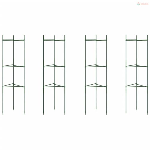 4 db acél és PP paradicsomketrec 116 cm