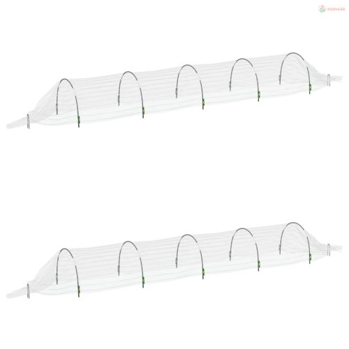 2 db üvegszál és PP háló alagút 1,5 x 5 m