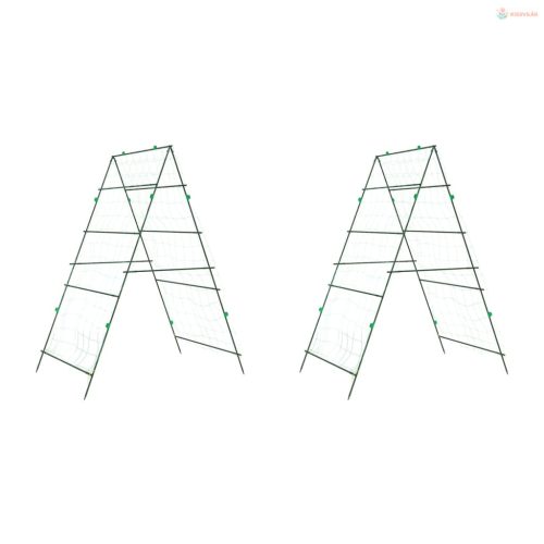 2 db A-alakú acél kerti rács kúszónövényekhez