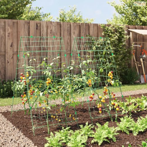 2 db A-alakú acél kerti rács kúszónövényekhez