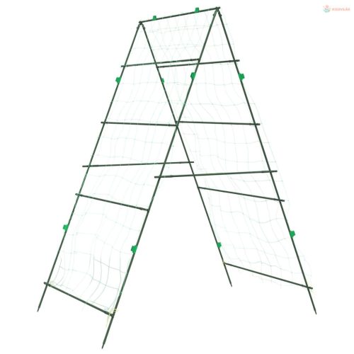 2 db A-alakú acél kerti rács kúszónövényekhez