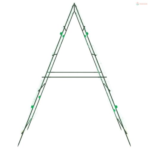 2 db A-alakú acél kerti rács kúszónövényekhez