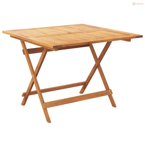 5 részes antracitszürke szövet + tömör fa kerti étkezőgarnitúra