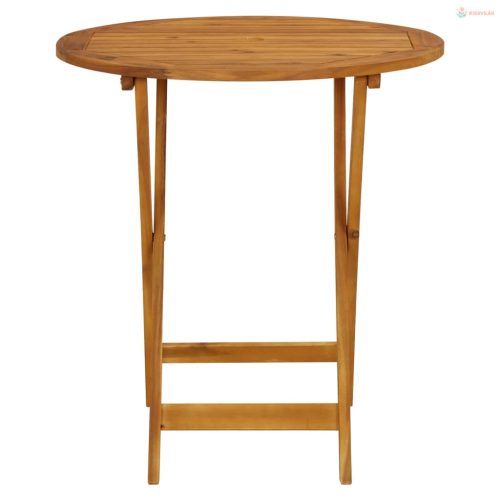 3 részes bézs polyrattan és tömör fa bisztrószett