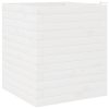 Fehér tömör fenyő virágláda 40x40x46 cm