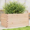 Tömör fenyő kerti virágláda 90x60x46 cm