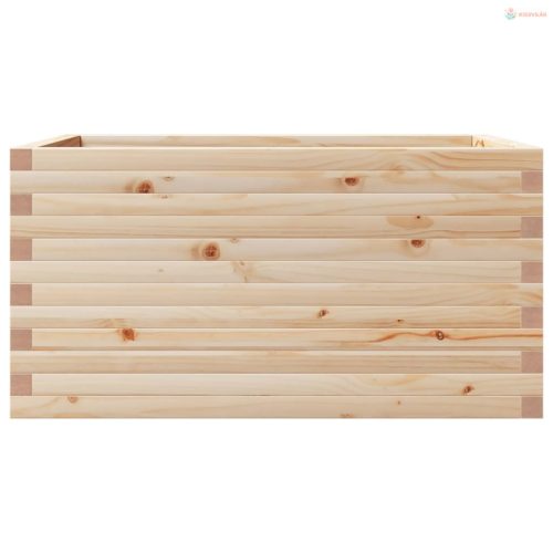 Tömör fenyő kerti virágláda 90x60x46 cm