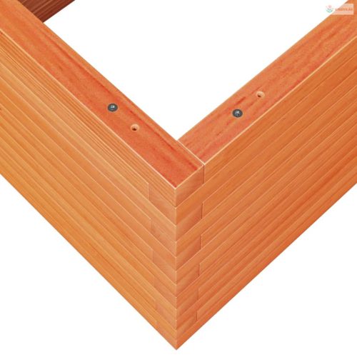 Viaszbarna tömör fenyőfa kerti virágláda 110 x 60 x 46 cm